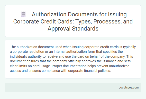 Authorization Documents for Issuing Corporate Credit Cards: Types, Processes, and Approval Standards