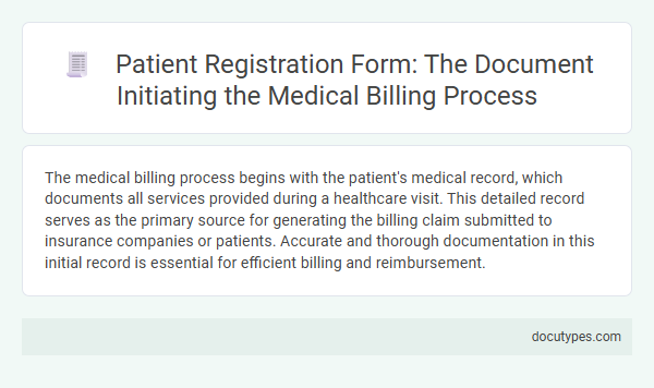 Patient Registration Form: The Document Initiating the Medical Billing Process