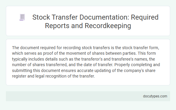 Stock Transfer Documentation: Required Reports and Recordkeeping