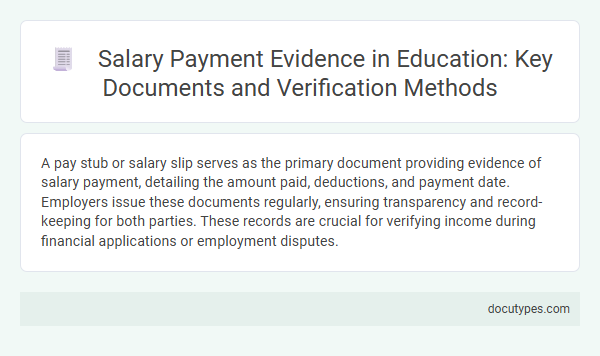 Salary Payment Evidence in Education: Key Documents and Verification Methods