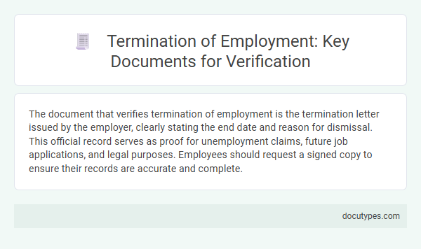 Termination of Employment: Key Documents for Verification