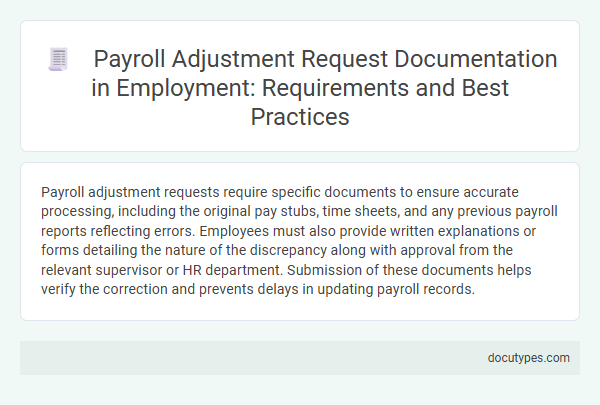 Payroll Adjustment Request Documentation in Employment: Requirements and Best Practices