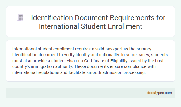 Identification Document Requirements for International Student Enrollment