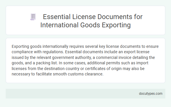 Essential License Documents for International Goods Exporting