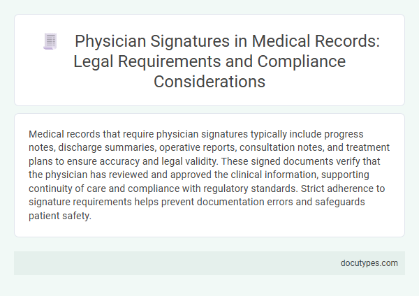 Physician Signatures in Medical Records: Legal Requirements and Compliance Considerations