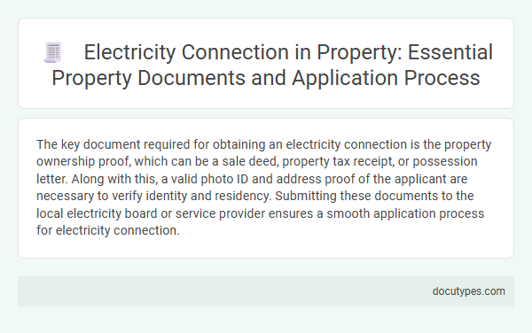 Electricity Connection in Property: Essential Property Documents and Application Process
