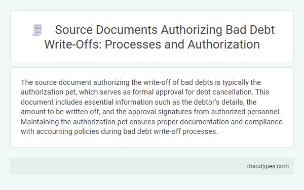 Source Documents Authorizing Bad Debt Write-Offs: Processes and Authorization