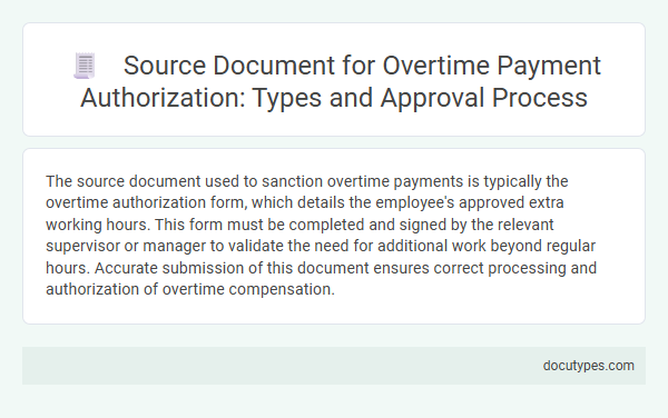 Source Document for Overtime Payment Authorization: Types and Approval Process