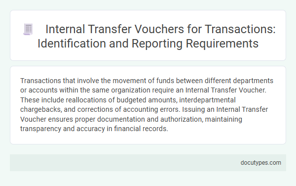 Internal Transfer Vouchers for Transactions: Identification and Reporting Requirements