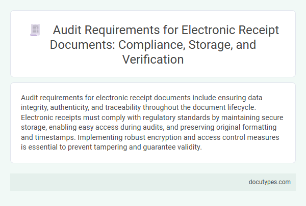 Audit Requirements for Electronic Receipt Documents: Compliance, Storage, and Verification