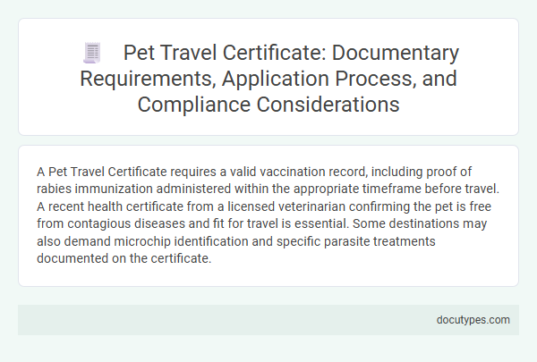 Pet Travel Certificate: Documentary Requirements, Application Process, and Compliance Considerations
