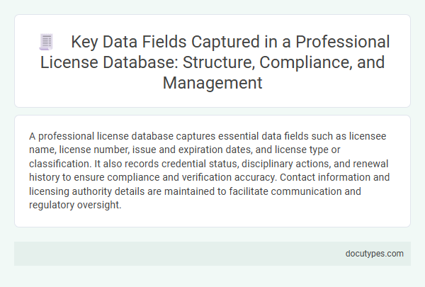 Key Data Fields Captured in a Professional License Database: Structure, Compliance, and Management