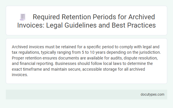 Required Retention Periods for Archived Invoices: Legal Guidelines and Best Practices
