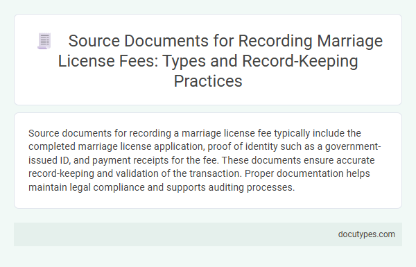 Source Documents for Recording Marriage License Fees: Types and Record-Keeping Practices