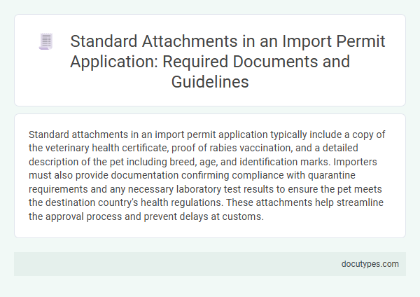 Standard Attachments in an Import Permit Application: Required Documents and Guidelines