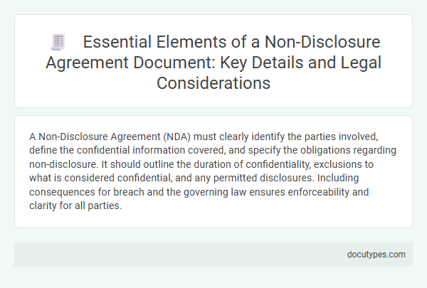 Essential Elements of a Non-Disclosure Agreement Document: Key Details and Legal Considerations