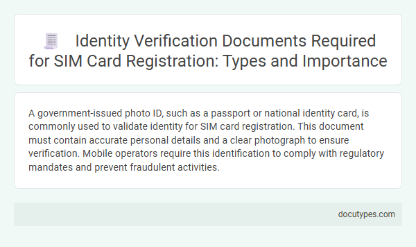 Identity Verification Documents Required for SIM Card Registration: Types and Importance