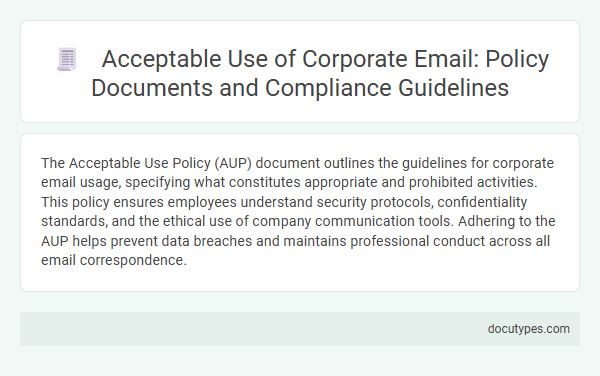 Acceptable Use of Corporate Email: Policy Documents and Compliance Guidelines