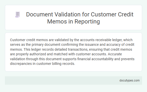 Document Validation for Customer Credit Memos in Reporting