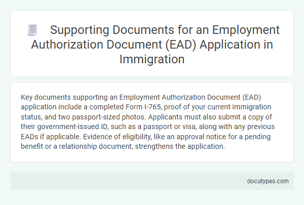 Supporting Documents for an Employment Authorization Document (EAD) Application in Immigration