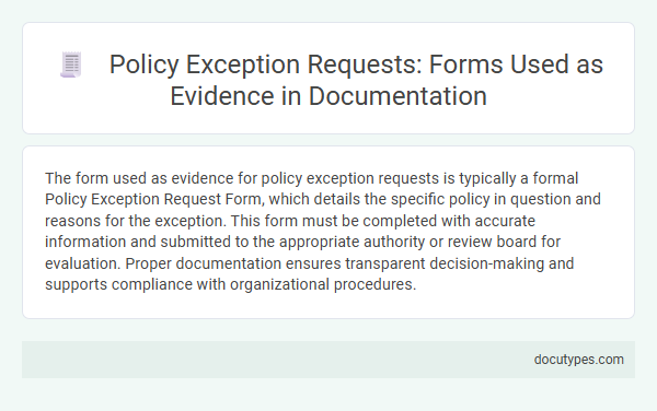 Policy Exception Requests: Forms Used as Evidence in Documentation