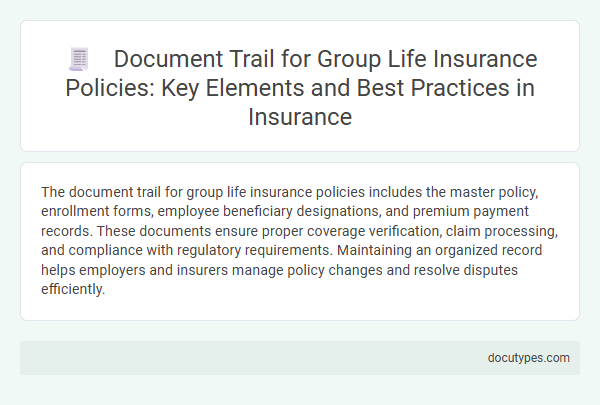 Document Trail for Group Life Insurance Policies: Key Elements and Best Practices in Insurance