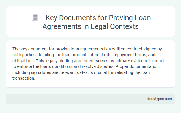 Key Documents for Proving Loan Agreements in Legal Contexts