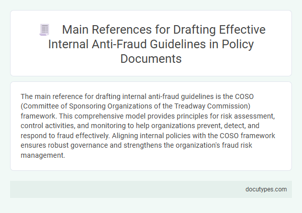 Main References for Drafting Effective Internal Anti-Fraud Guidelines in Policy Documents