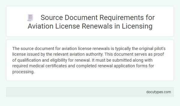 Source Document Requirements for Aviation License Renewals in Licensing