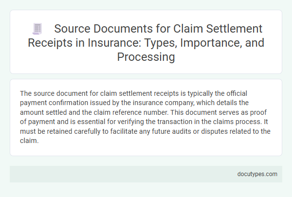 Source Documents for Claim Settlement Receipts in Insurance: Types, Importance, and Processing