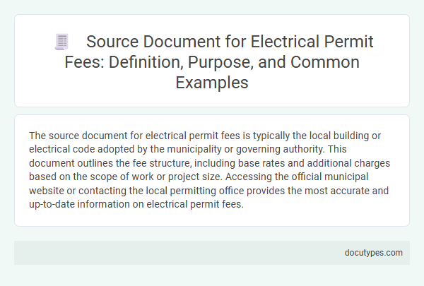 Source Document for Electrical Permit Fees: Definition, Purpose, and Common Examples