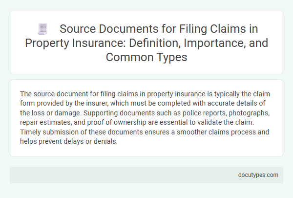 Source Documents for Filing Claims in Property Insurance: Definition, Importance, and Common Types