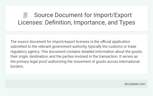 Source Document for Import/Export Licenses: Definition, Importance, and Types