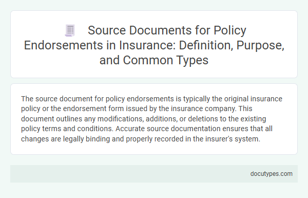 Source Documents for Policy Endorsements in Insurance: Definition, Purpose, and Common Types