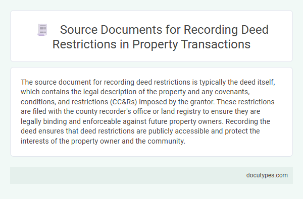 Source Documents for Recording Deed Restrictions in Property Transactions