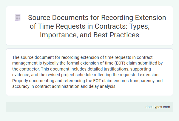Source Documents for Recording Extension of Time Requests in Contracts: Types, Importance, and Best Practices