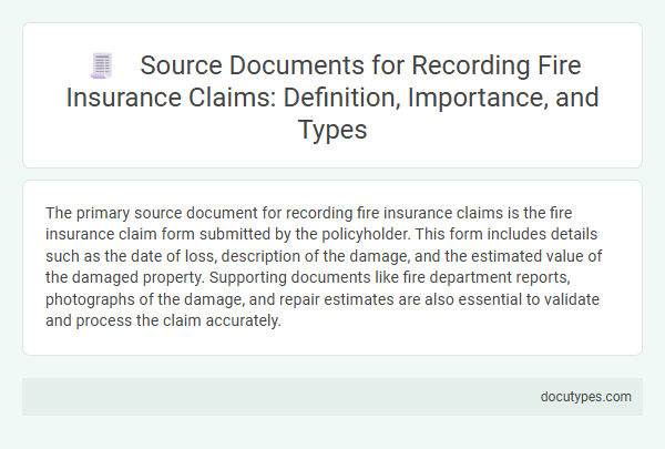 Source Documents for Recording Fire Insurance Claims: Definition, Importance, and Types