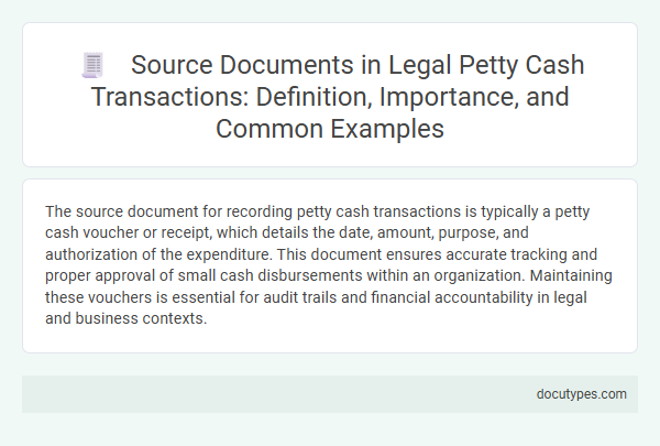 Source Documents in Legal Petty Cash Transactions: Definition, Importance, and Common Examples