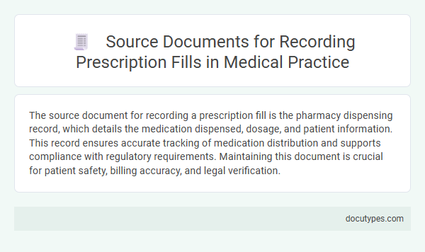 Source Documents for Recording Prescription Fills in Medical Practice