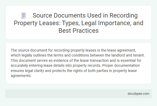 Source Documents Used in Recording Property Leases: Types, Legal Importance, and Best Practices