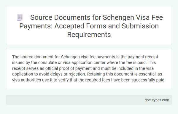 Source Documents for Schengen Visa Fee Payments: Accepted Forms and Submission Requirements