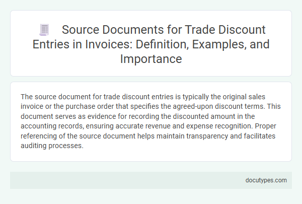 Source Documents for Trade Discount Entries in Invoices: Definition, Examples, and Importance