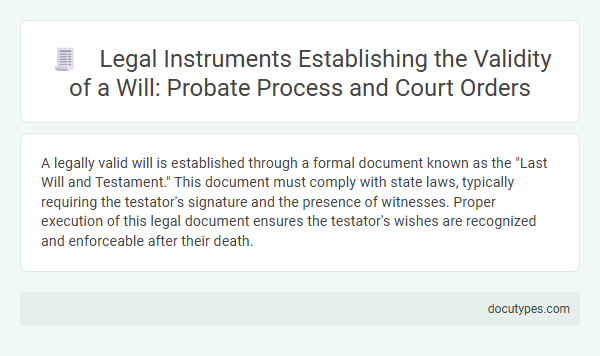 Legal Instruments Establishing the Validity of a Will: Probate Process and Court Orders