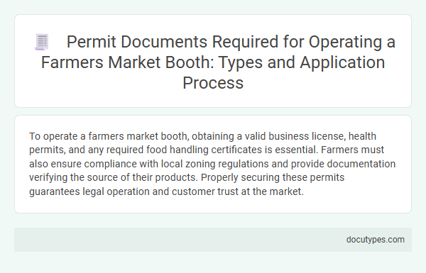 Permit Documents Required for Operating a Farmers Market Booth: Types and Application Process