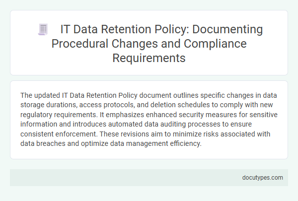 IT Data Retention Policy: Documenting Procedural Changes and Compliance Requirements