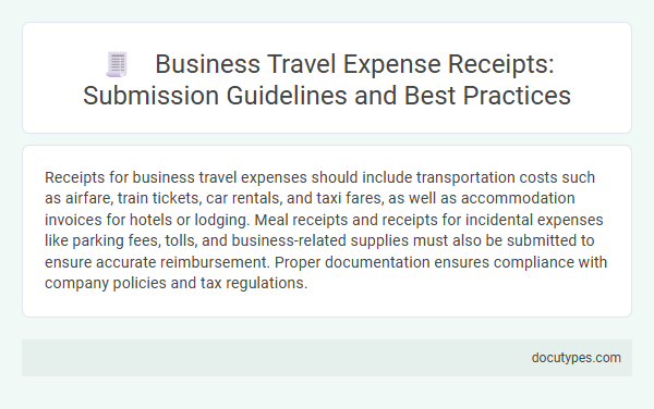 Business Travel Expense Receipts: Submission Guidelines and Best Practices