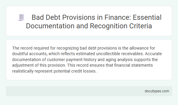 Bad Debt Provisions in Finance: Essential Documentation and Recognition Criteria