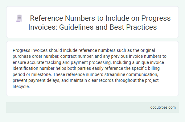 Reference Numbers to Include on Progress Invoices: Guidelines and Best Practices