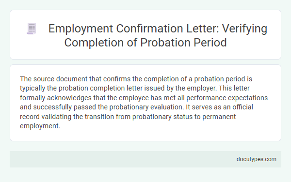 Employment Confirmation Letter: Verifying Completion of Probation Period