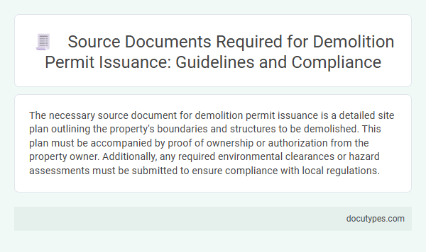 Source Documents Required for Demolition Permit Issuance: Guidelines and Compliance